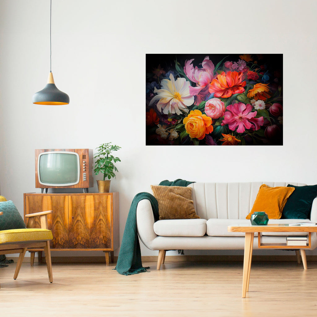 EPHEMERAL BOUQUET Selbstklebendes Horizontal-Poster