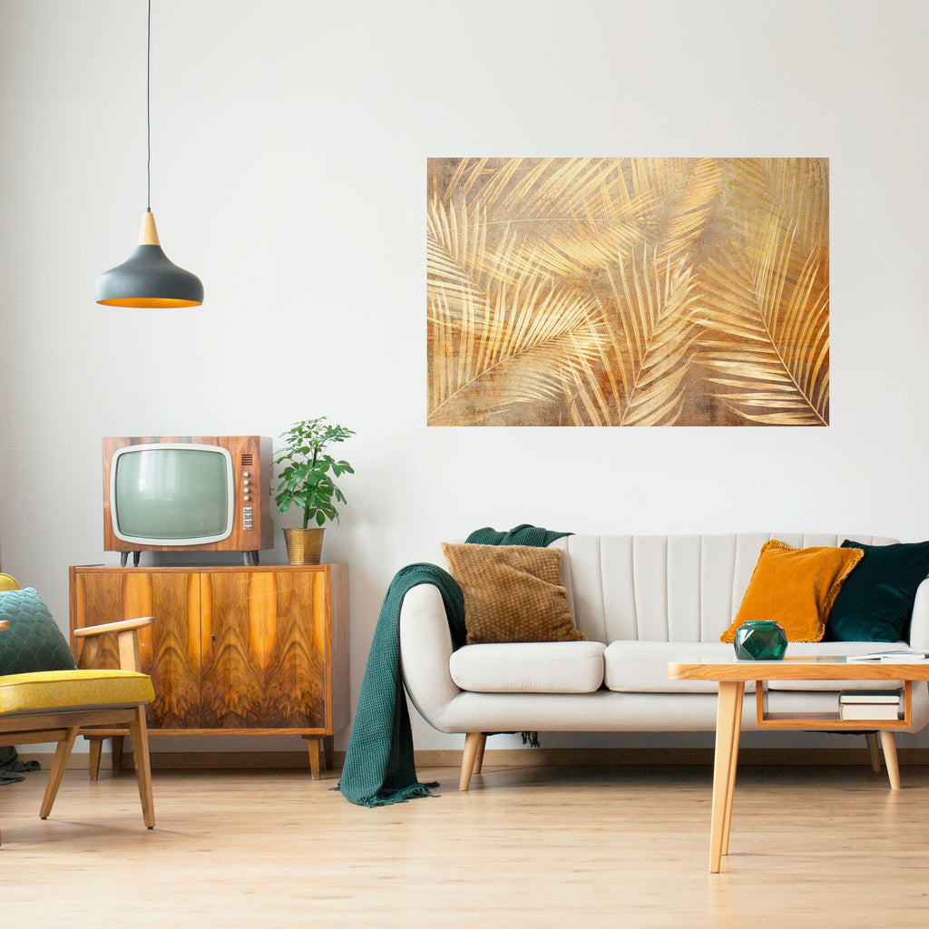 GOLDEN PALM DREAMSCAPE Peel and Stick Horizontal Poster