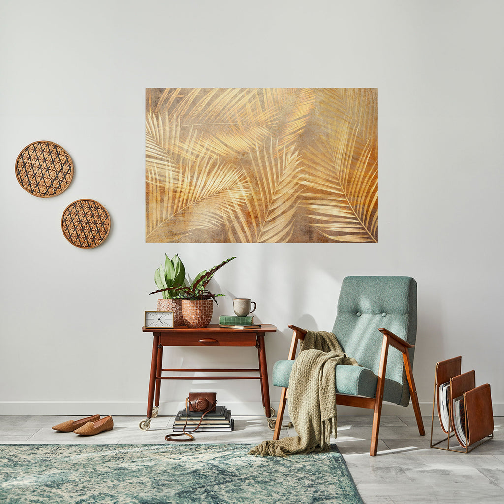 GOLDEN PALM DREAMSCAPE Peel and Stick Horizontal Poster