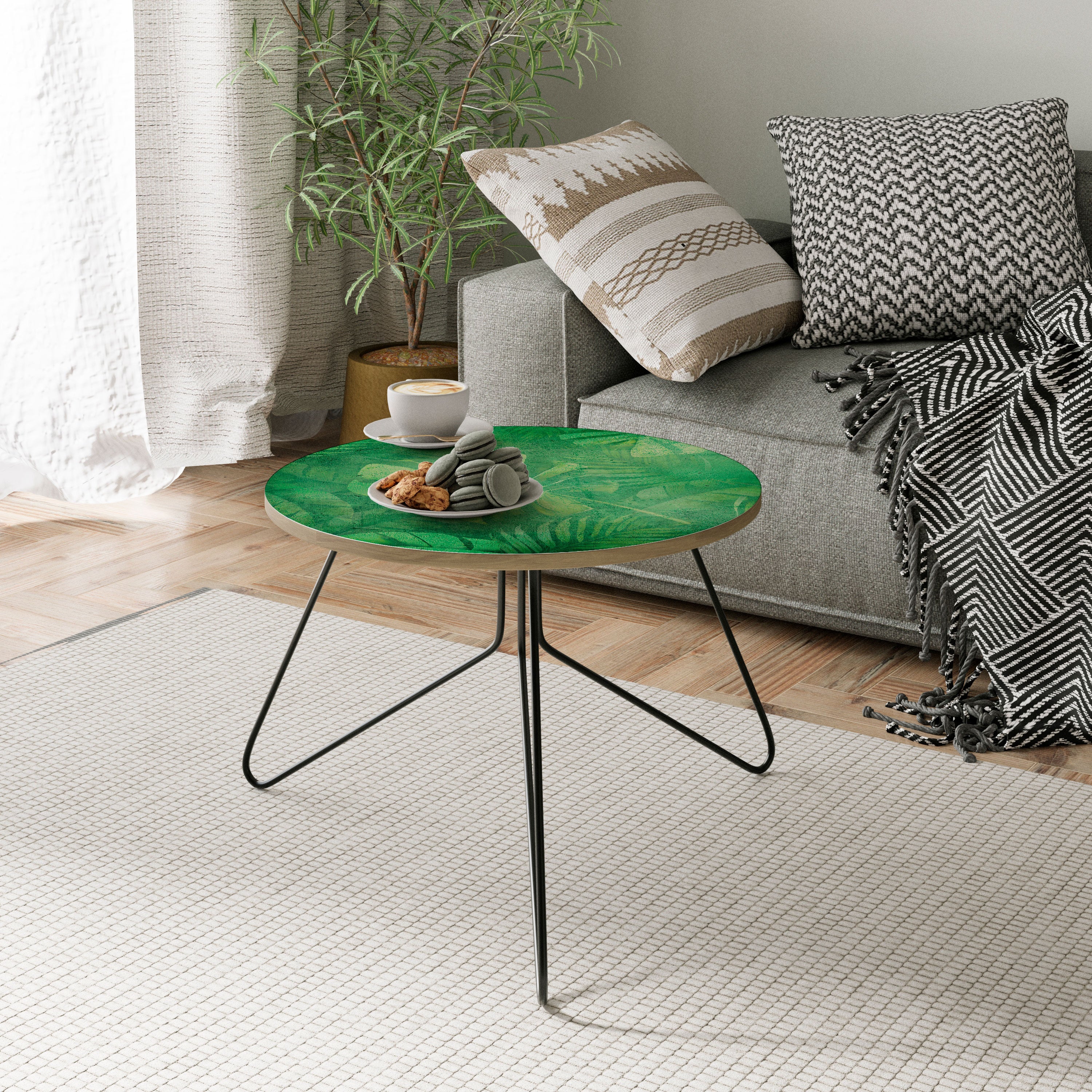 SUBTLE GREEN SYMPHONY Couchtisch