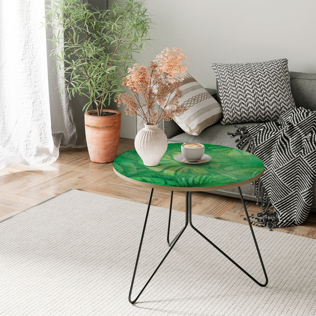 SUBTLE GREEN SYMPHONY Couchtisch