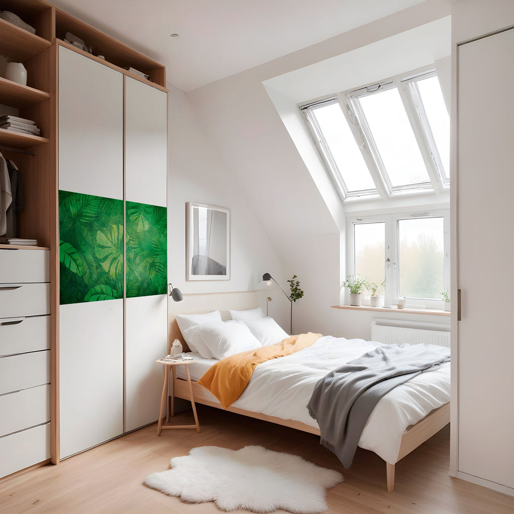 SUBTLE GREEN SYMPHONY Peel and Stick Horizontal Poster