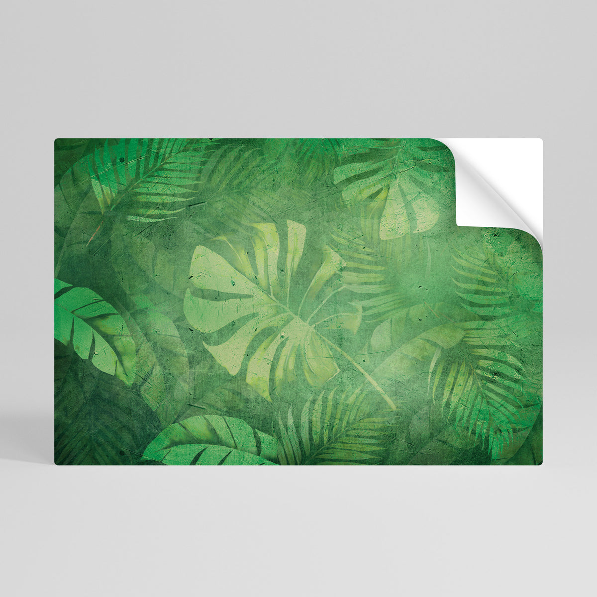 SUBTLE GREEN SYMPHONY Peel and Stick Horizontal Poster