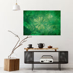 SUBTLE GREEN SYMPHONY Peel and Stick Horizontal Poster