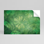 SUBTLE GREEN SYMPHONY Peel and Stick Horizontal Poster