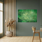 SUBTLE GREEN SYMPHONY Peel and Stick Horizontal Poster