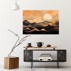 MYSTICAL SUNSET HORIZON Peel and Stick Horizontal Poster