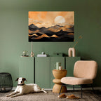 MYSTICAL SUNSET HORIZON Peel and Stick Horizontal Poster