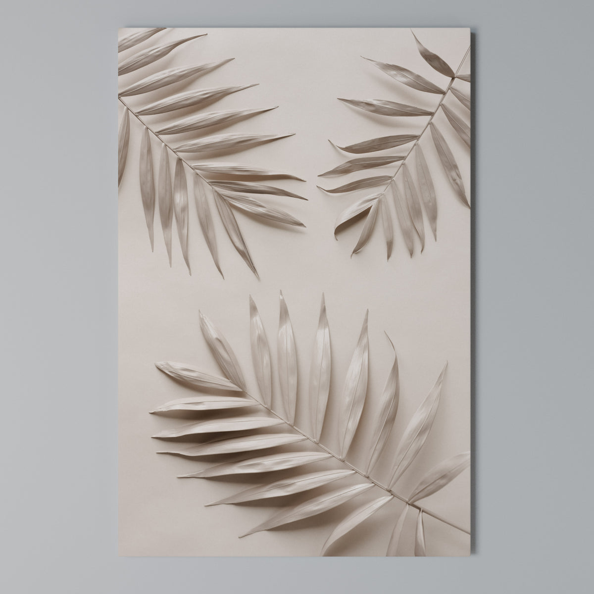 PINK PALM DREAMS Vertical Canvas Print