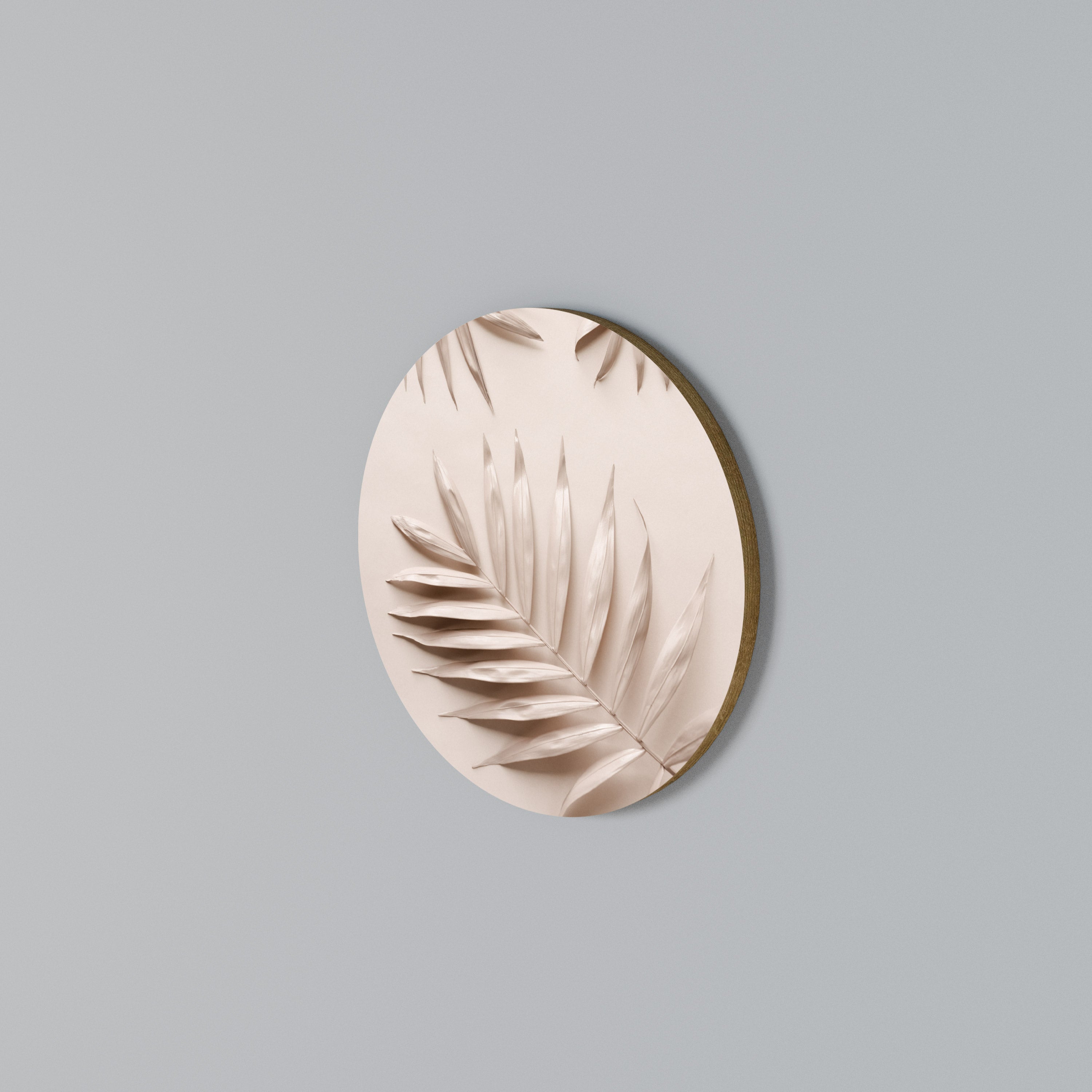 PINK PALM DREAMS Round Wall Art
