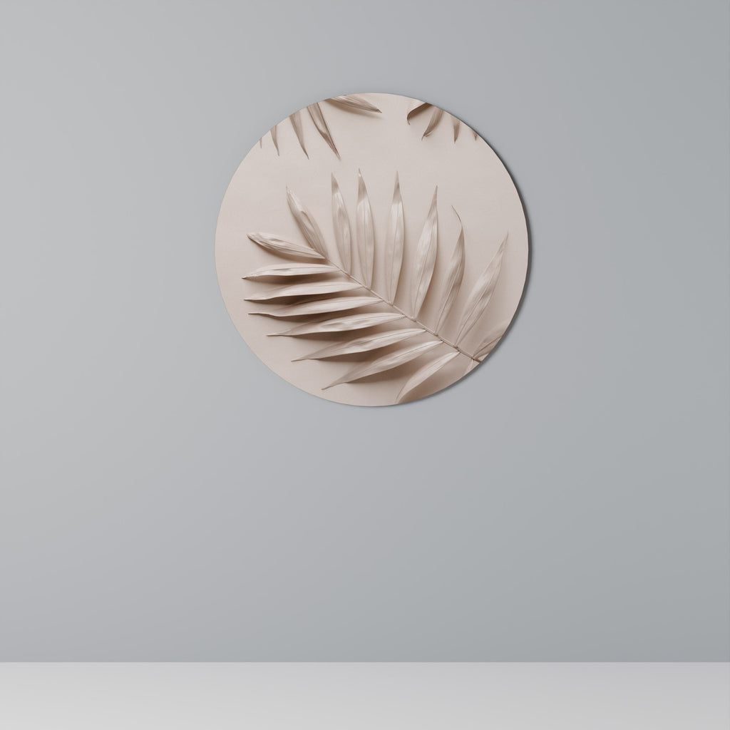 PINK PALM DREAMS Round Wall Art