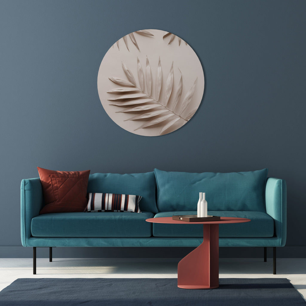 PINK PALM DREAMS Round Wall Art