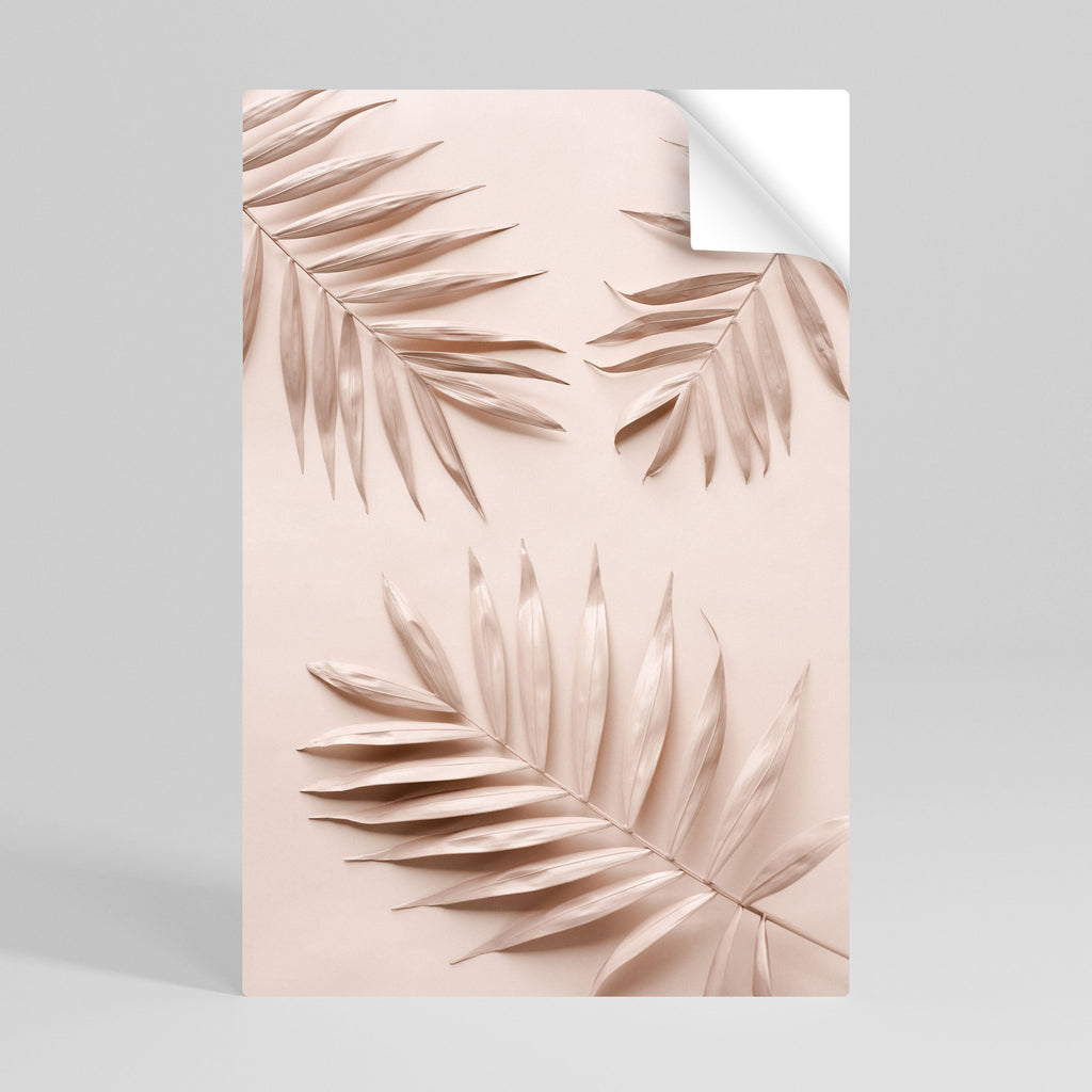 PINK PALM DREAMS Vertikales Poster zum Abziehen und Aufkleben