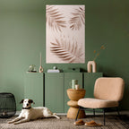 PINK PALM DREAMS Selbstklebendes Poster - Hochformat