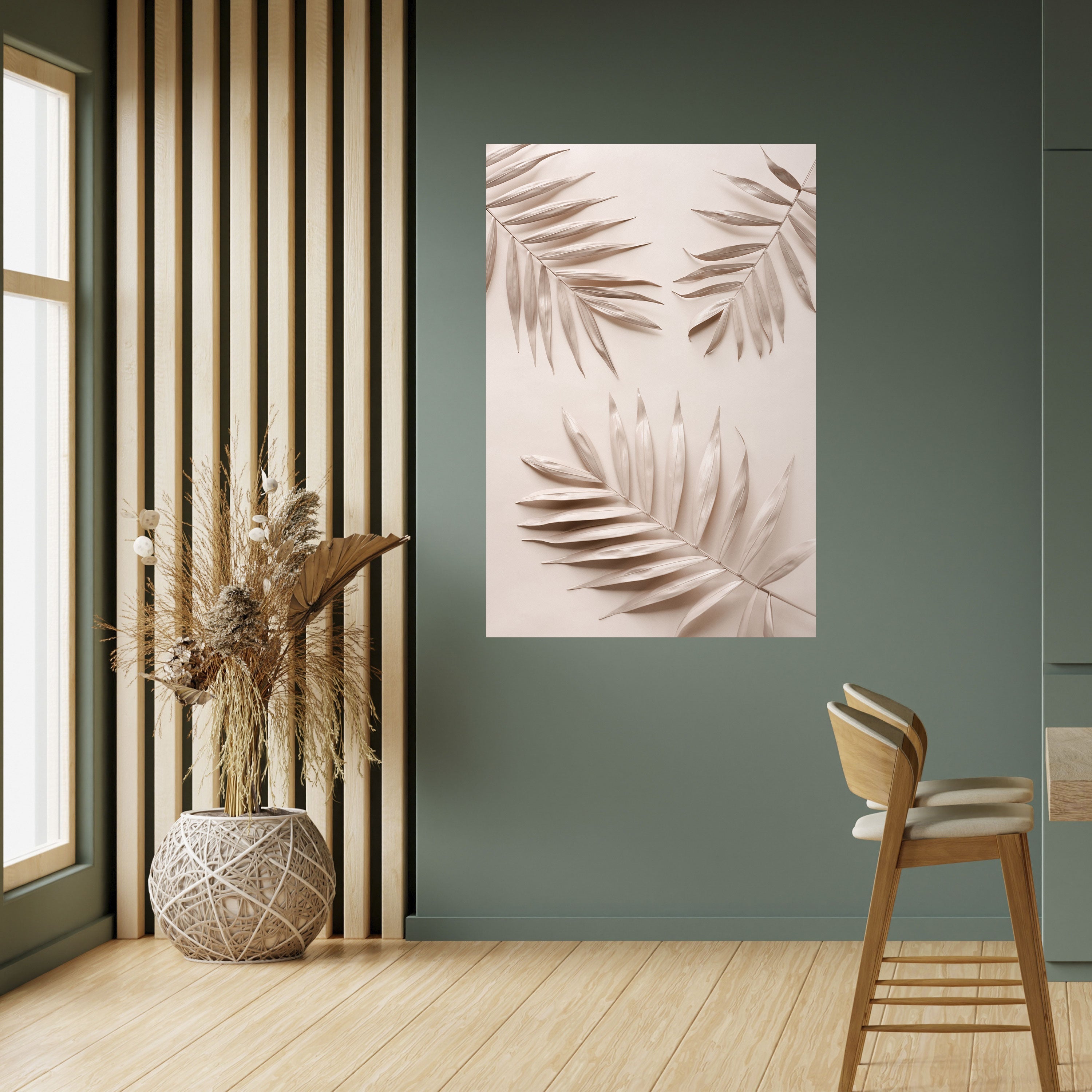 PINK PALM DREAMS Vertikales Poster zum Abziehen und Aufkleben