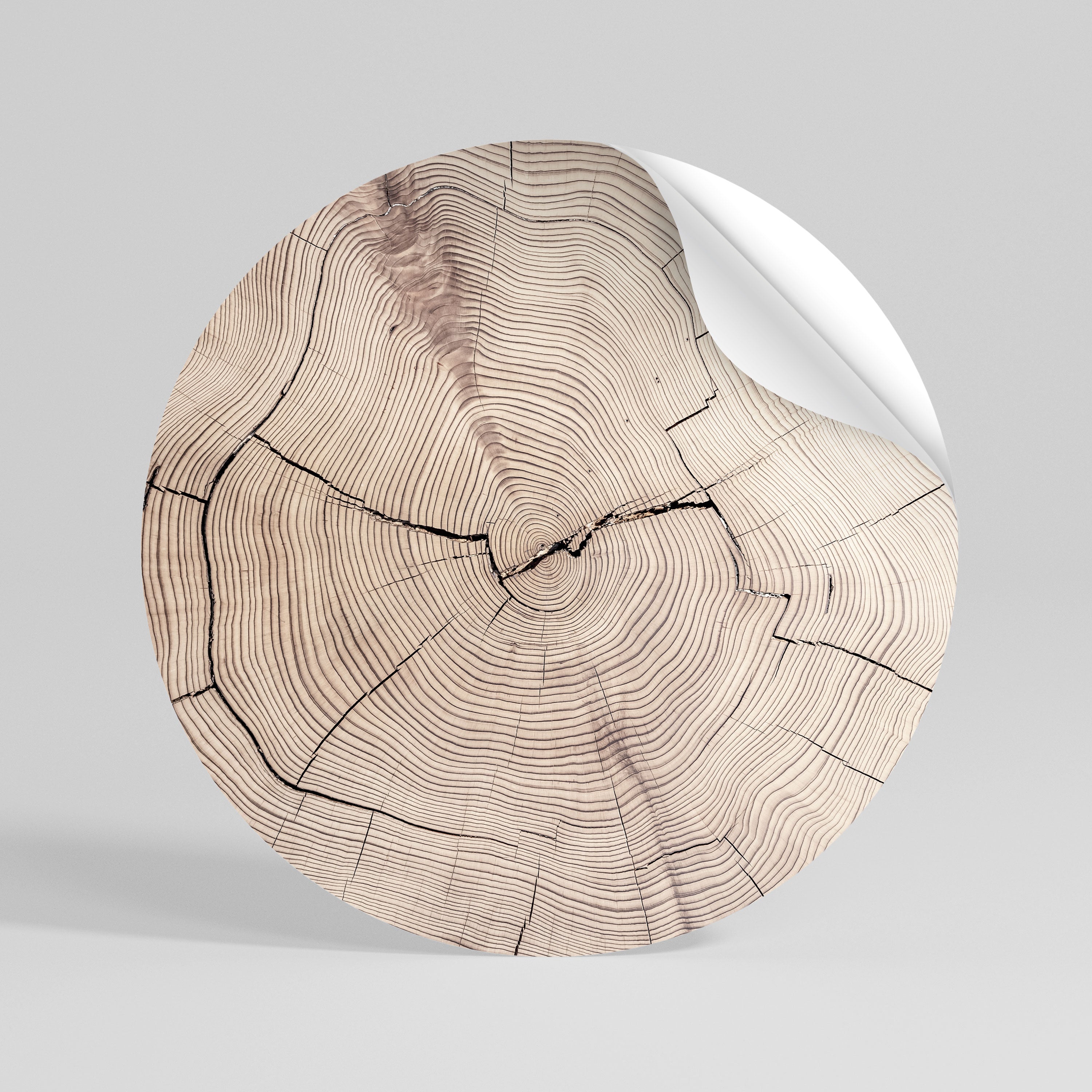 TIMEWORN RHYTHM Runder Wandsticker zum Abziehen und Aufkleben