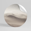 ECHOES OF DUNES Peel and Stick Round Sticker