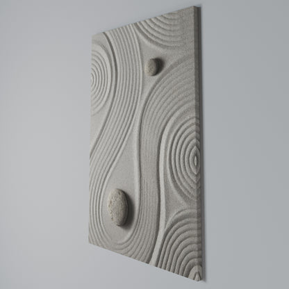 SANDSWIRL SERENITY Vertical Canvas Print
