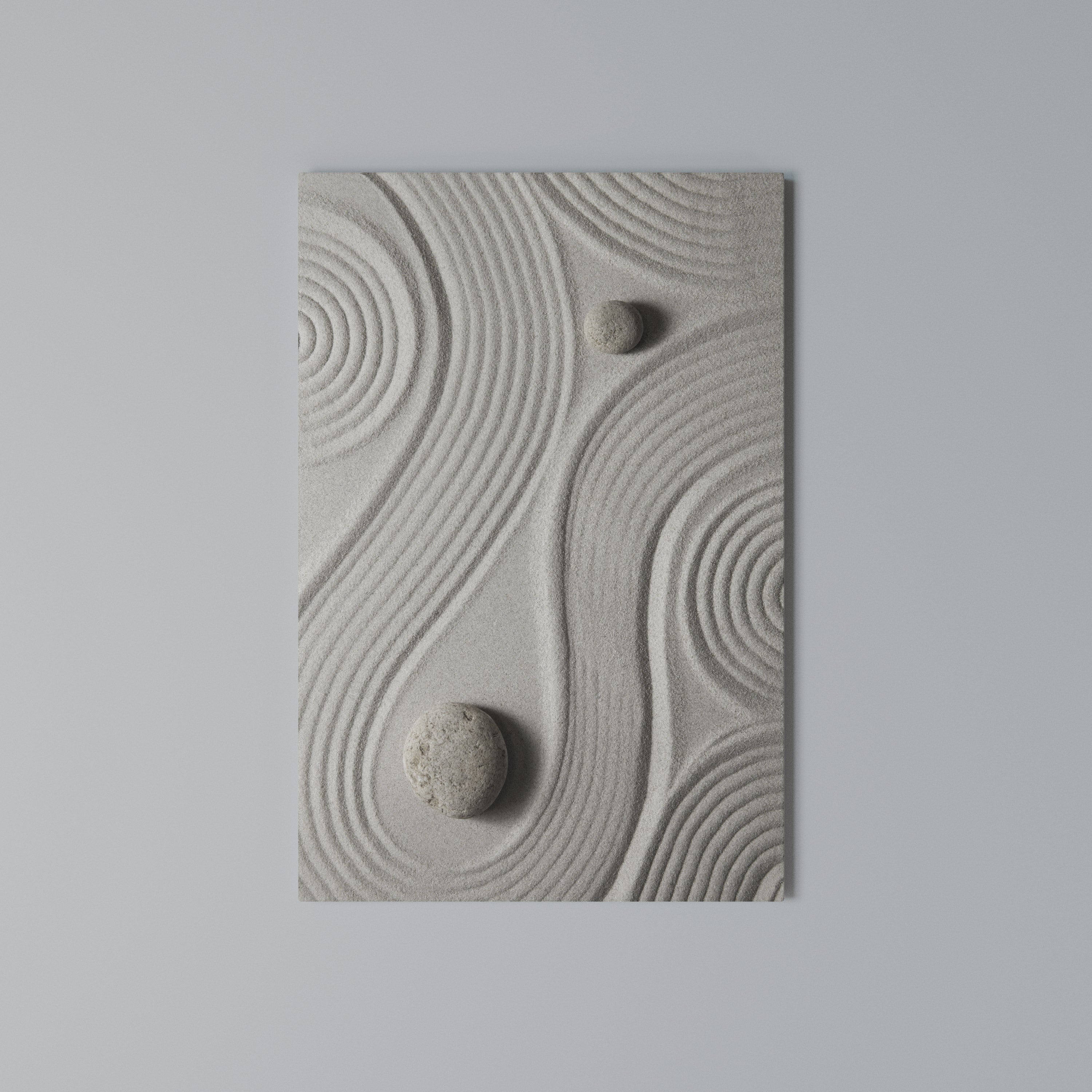 SANDSWIRL SERENITY Vertical Canvas Print