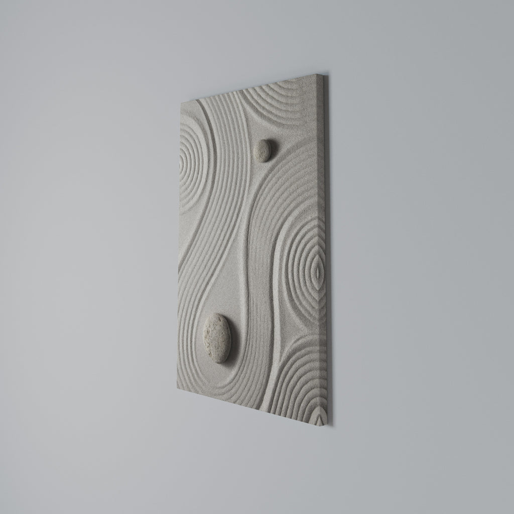 SANDSWIRL SERENITY Vertical Canvas Print