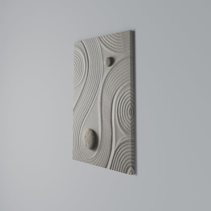 SANDSWIRL SERENITY Vertical Canvas Print
