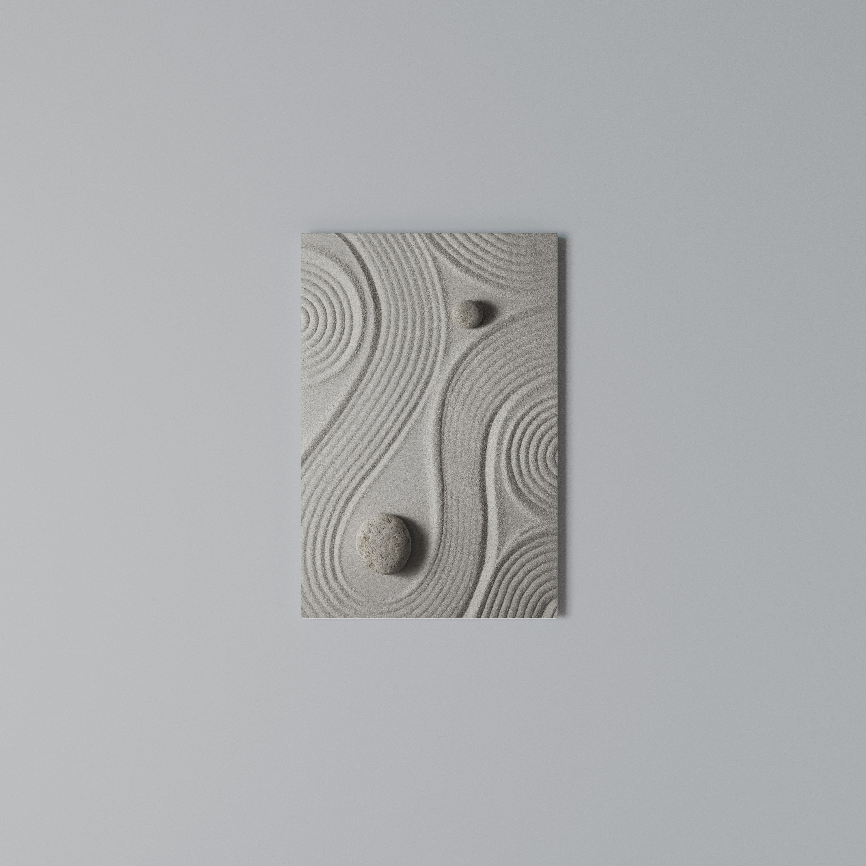 SANDSWIRL SERENITY Vertical Canvas Print