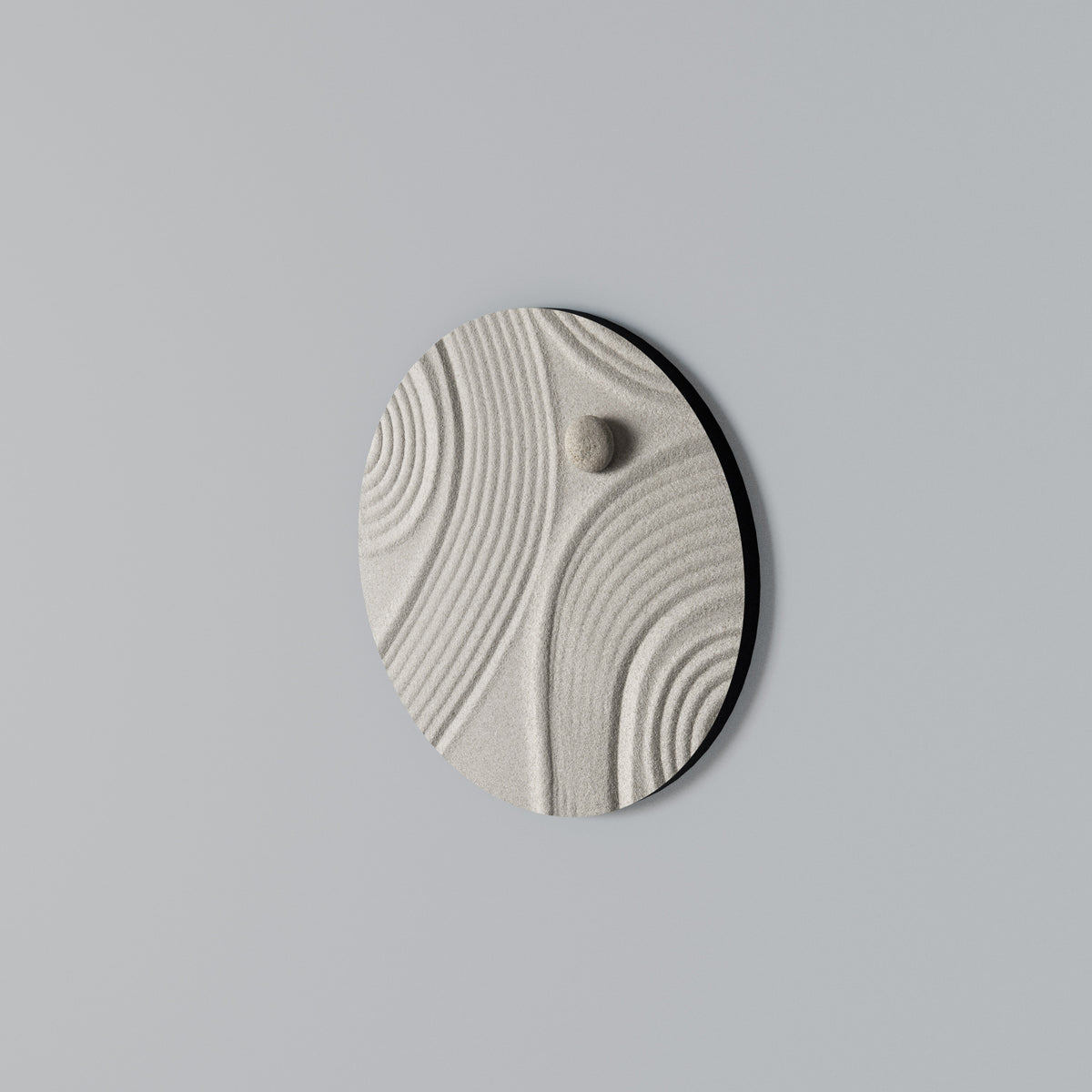 SANDSWIRL SERENITY Round Wall Art