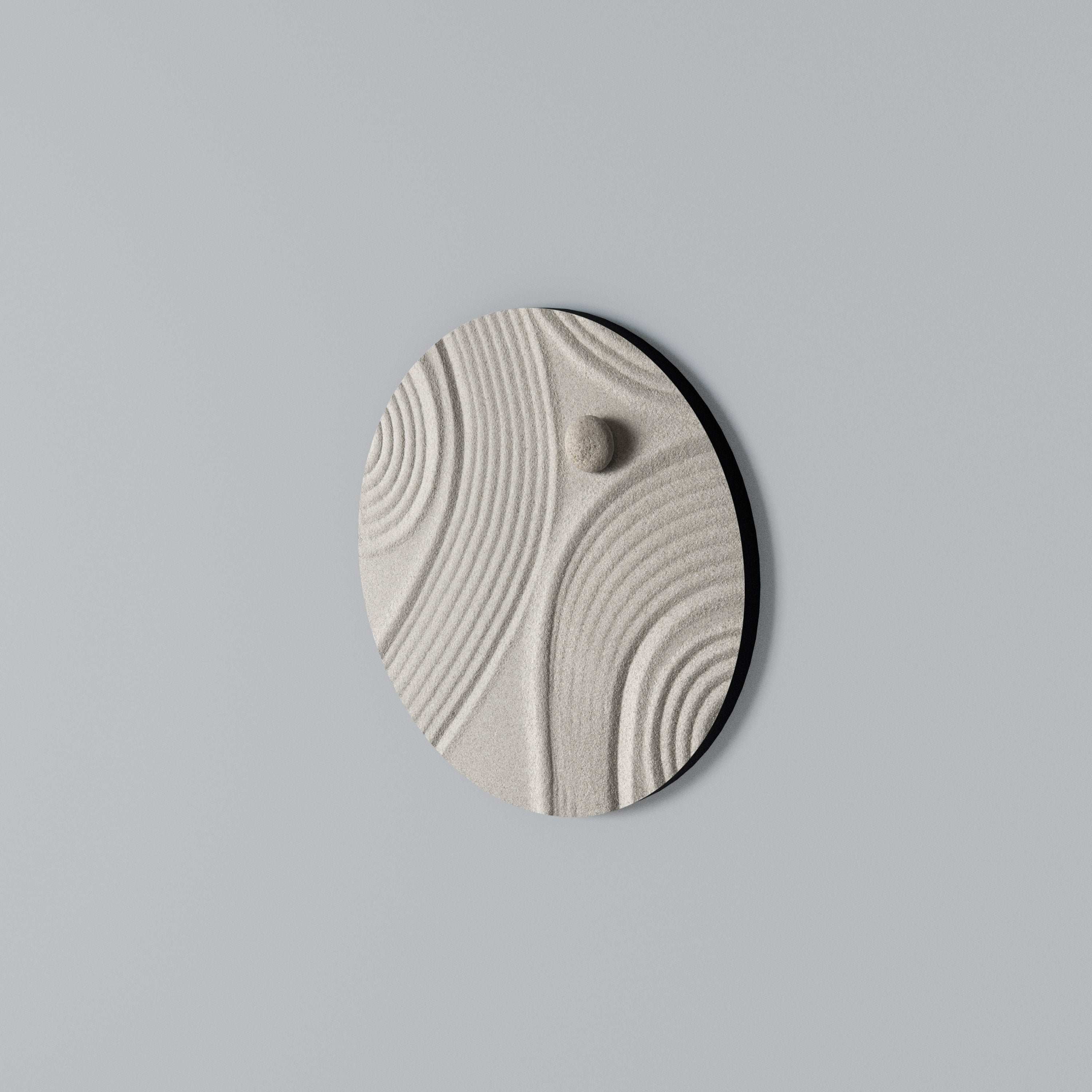 SANDSWIRL SERENITY Round Wall Art