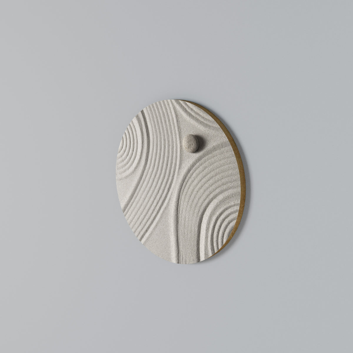 SANDSWIRL SERENITY Rundes Wandbild