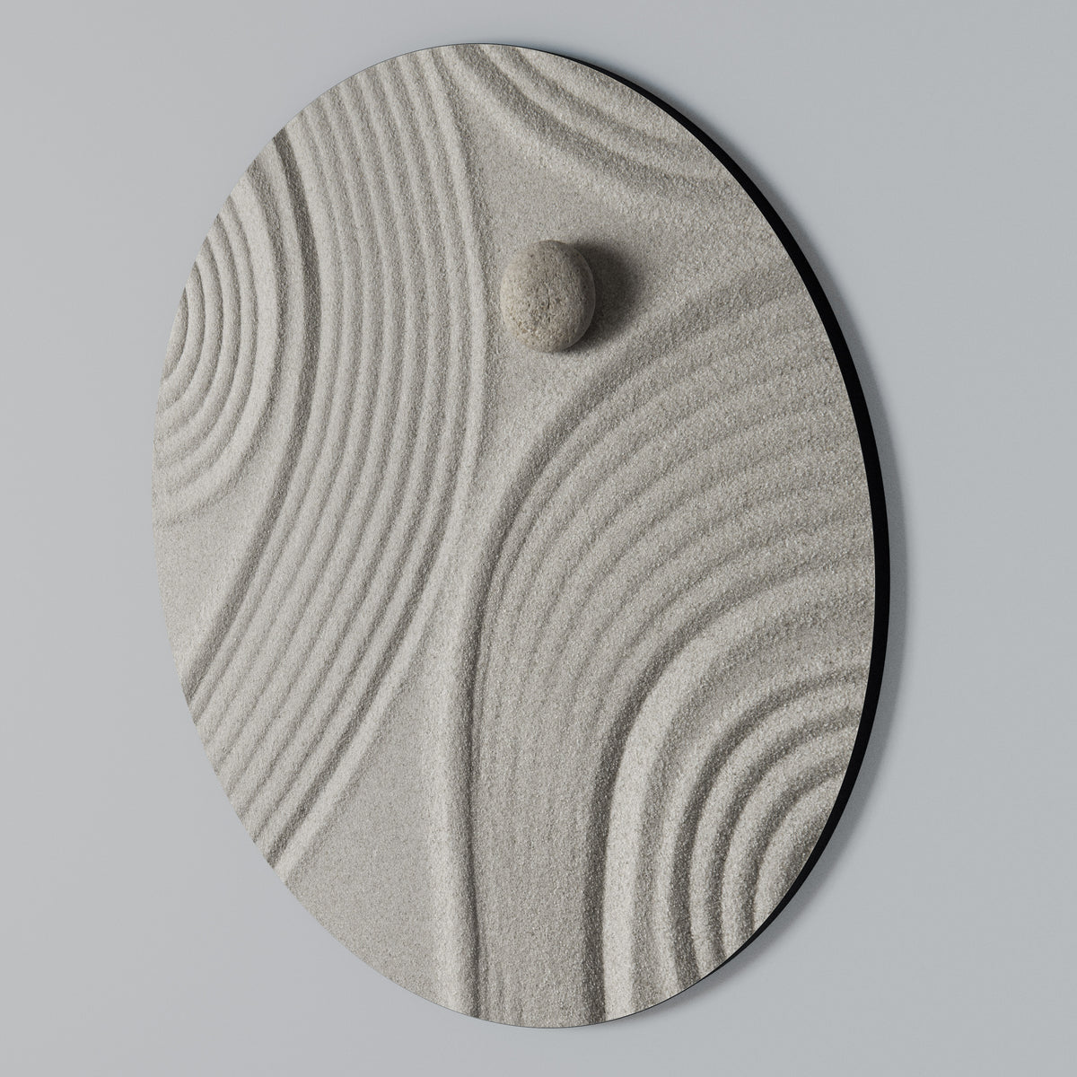 SANDSWIRL SERENITY Rundes Wandbild