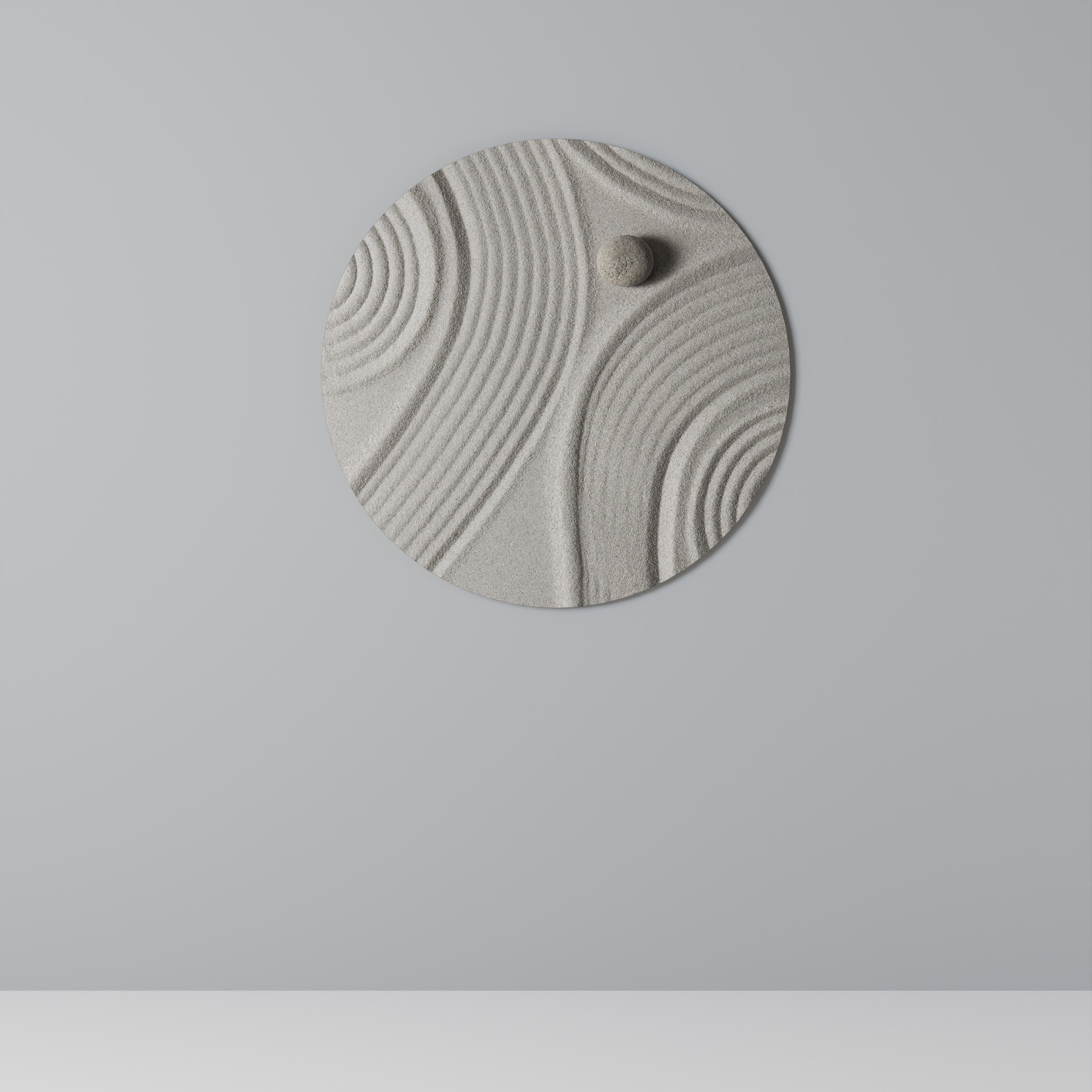 SANDSWIRL SERENITY Runde Wanddekoration Ø 69 cm