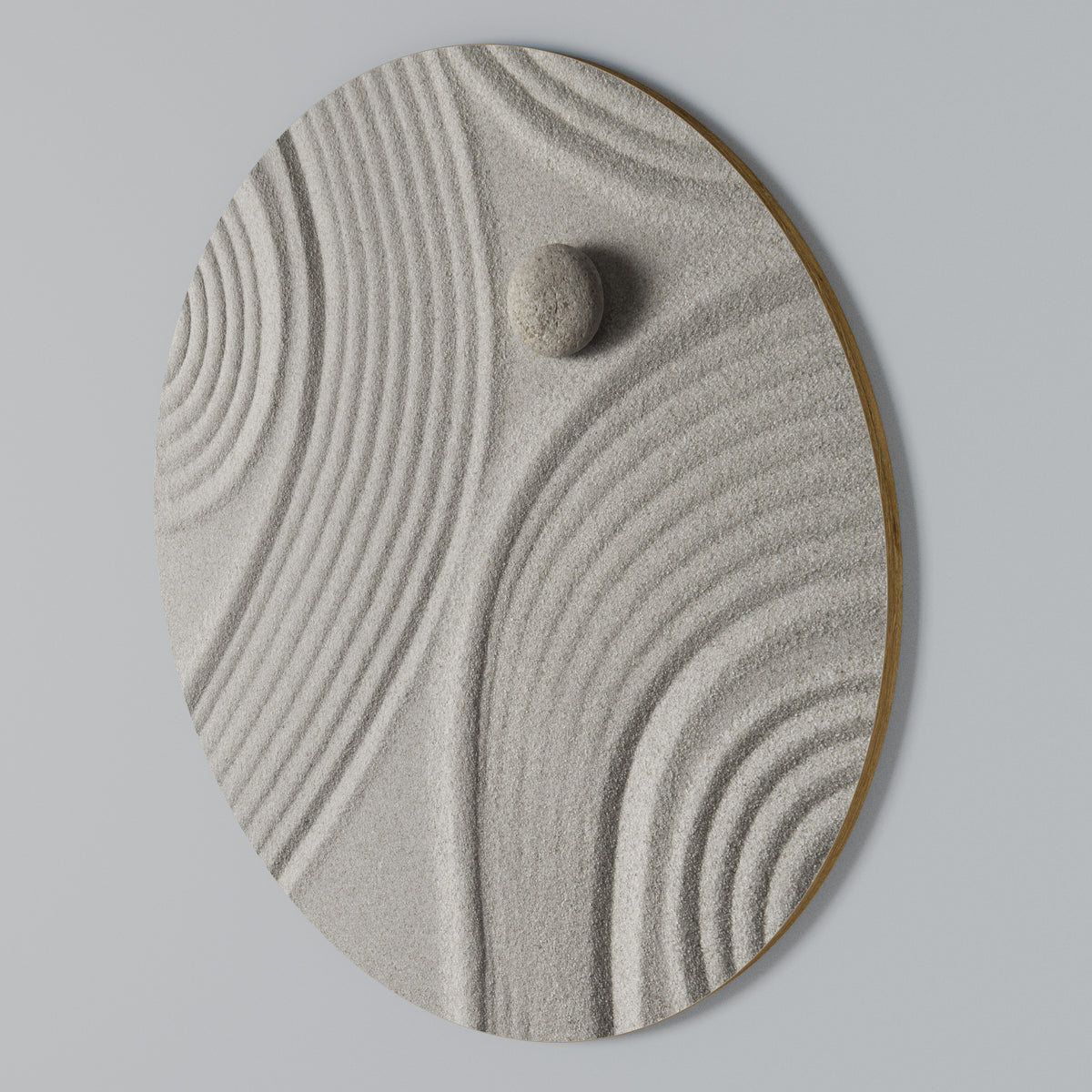 SANDSWIRL SERENITY Rundes Wandbild