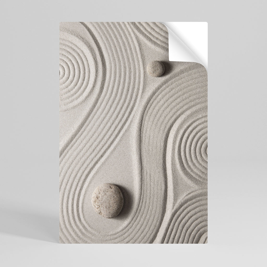 SANDSWIRL SERENITY Vertikales Poster zum Abziehen und Aufkleben