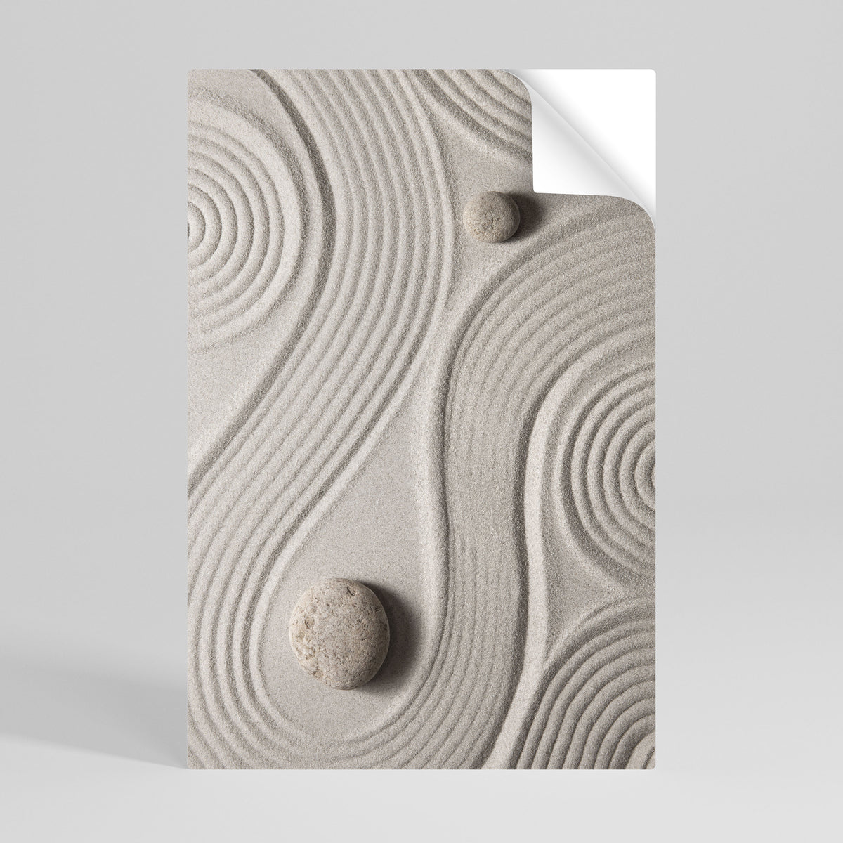 SANDSWIRL SERENITY Selbstklebendes Poster - Hochformat