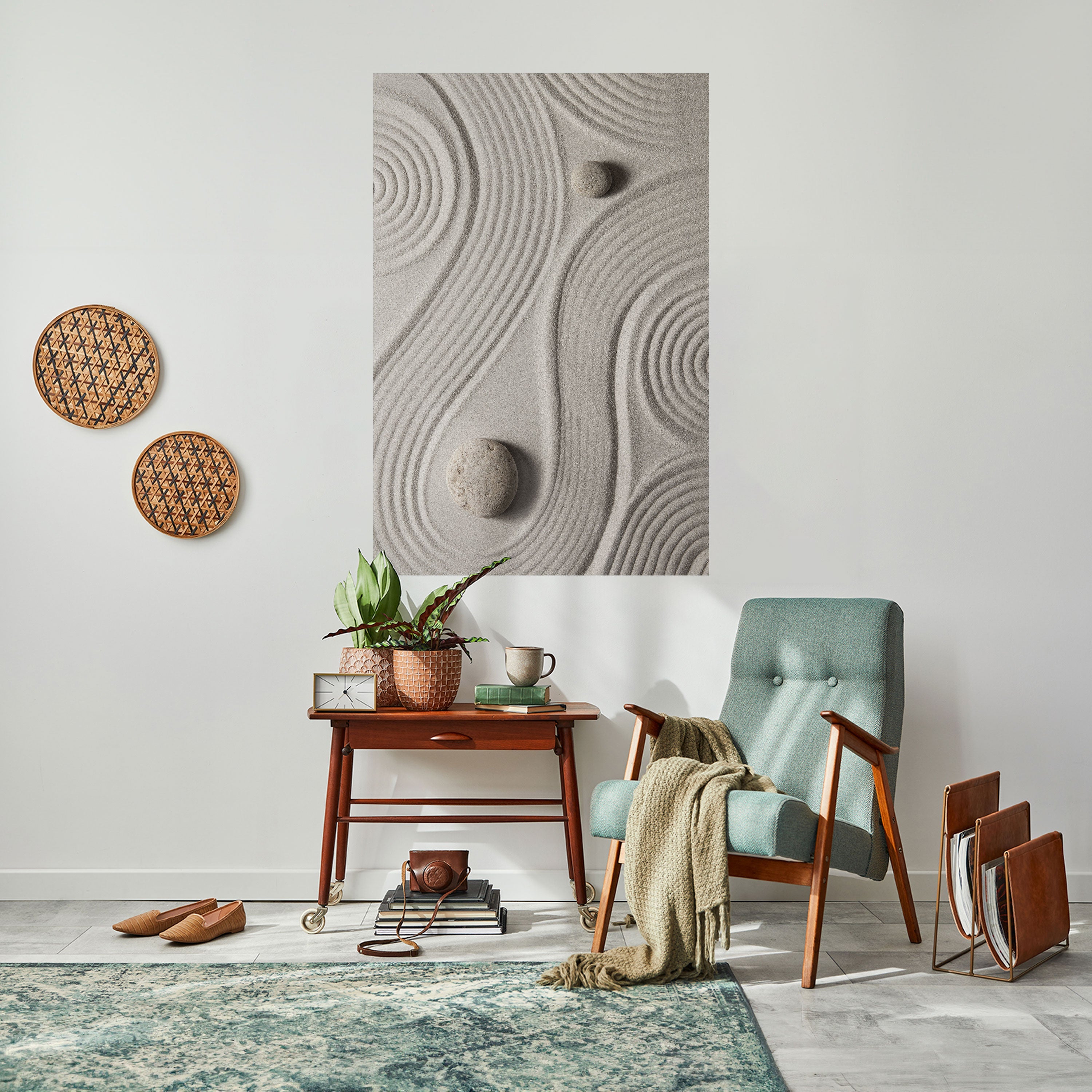 SANDSWIRL SERENITY Vertikales Poster zum Abziehen und Aufkleben