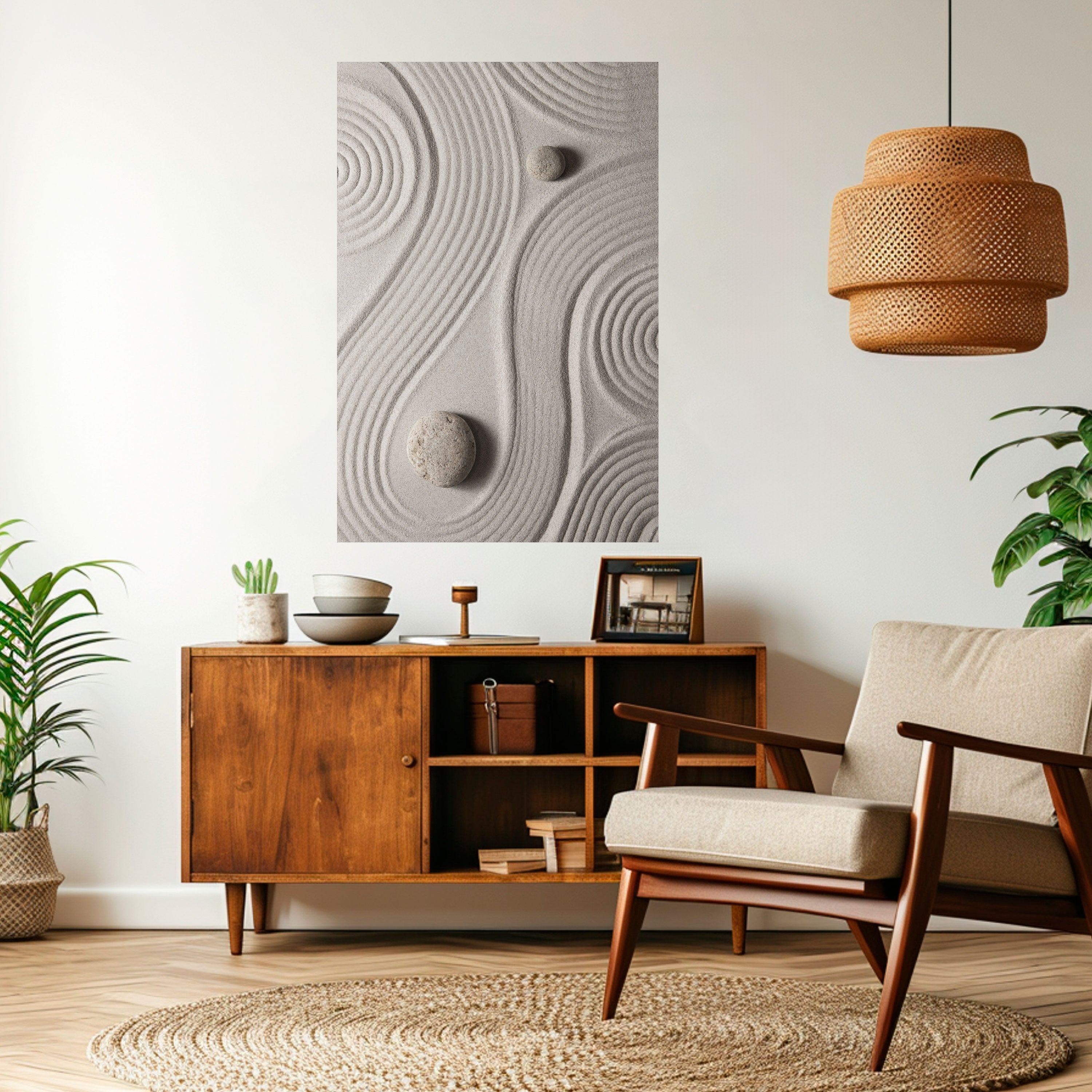 SANDSWIRL SERENITY Vertikales Poster zum Abziehen und Aufkleben