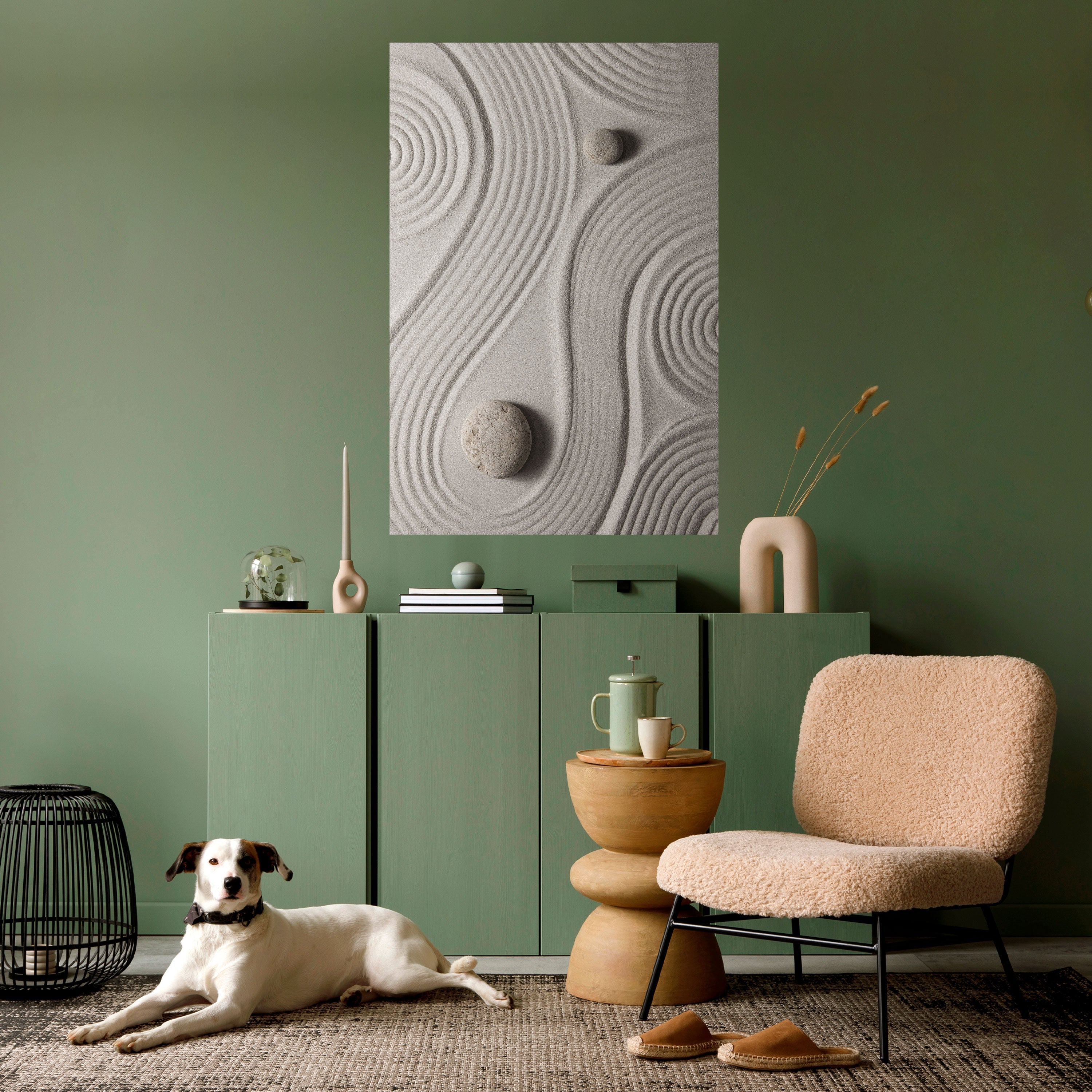 SANDSWIRL SERENITY Vertikales Poster zum Abziehen und Aufkleben