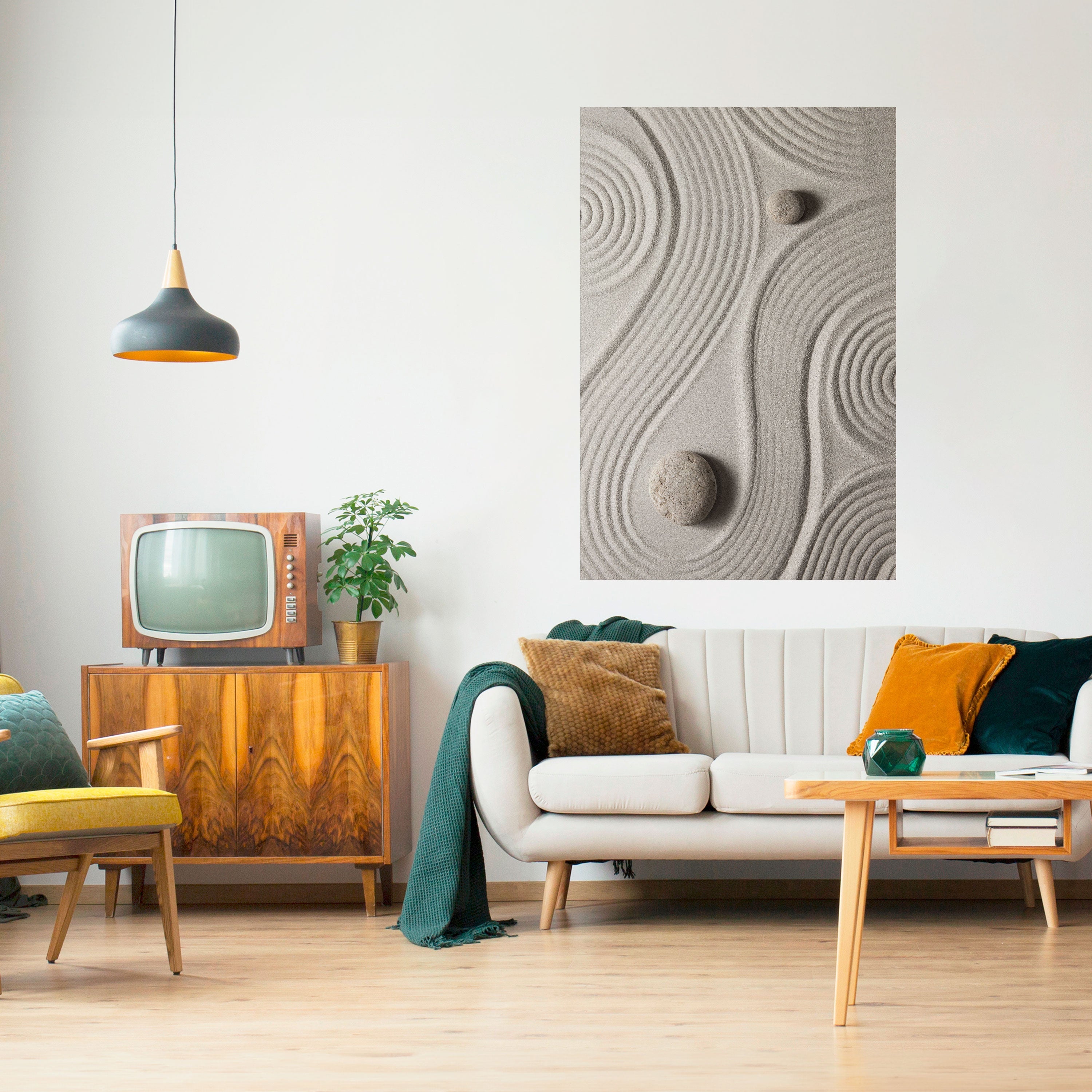 SANDSWIRL SERENITY Vertikales Poster zum Abziehen und Aufkleben