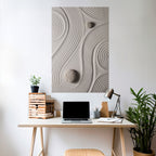 SANDSWIRL SERENITY Selbstklebendes Poster - Hochformat