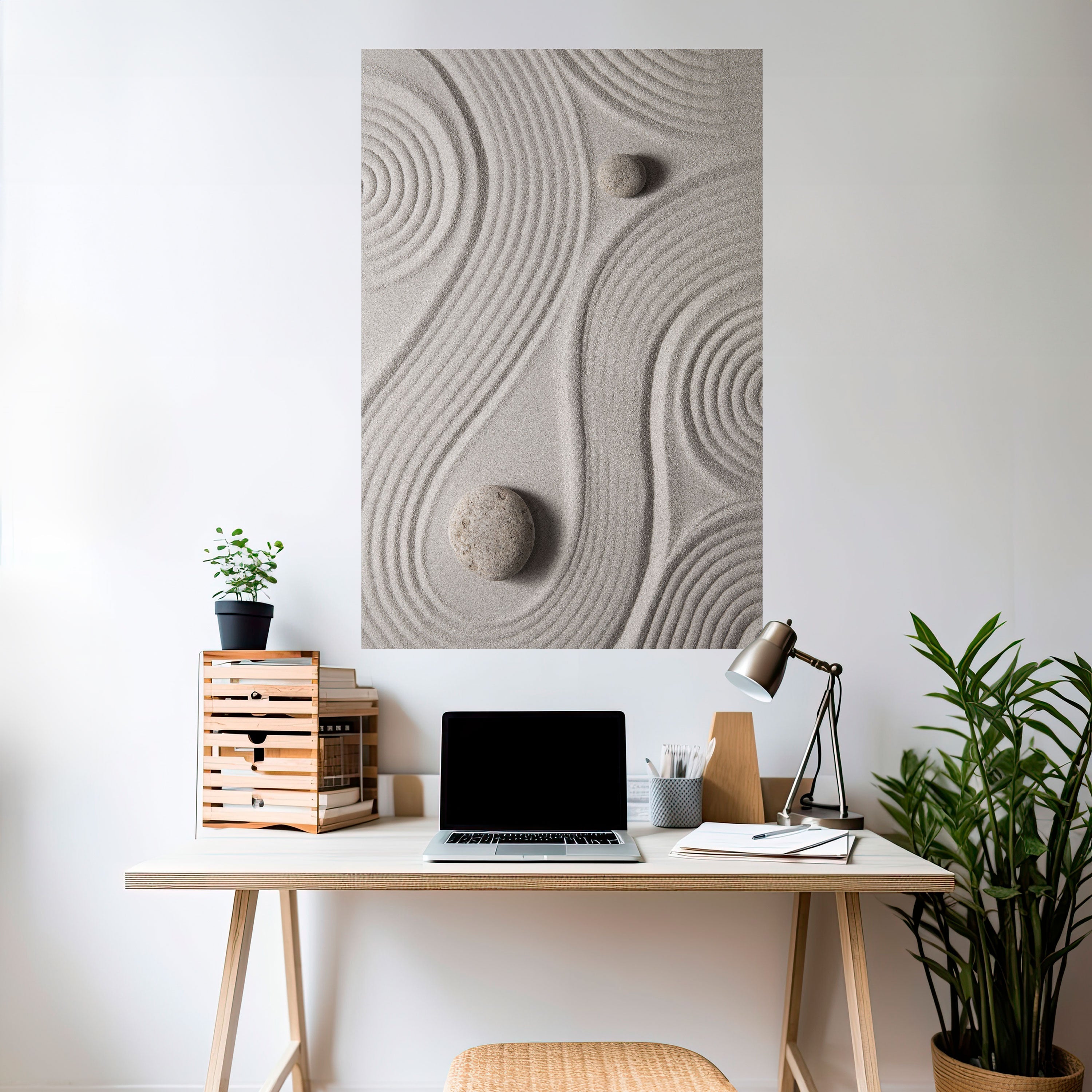 SANDSWIRL SERENITY Vertikales Poster zum Abziehen und Aufkleben