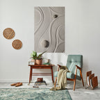 SANDSWIRL SERENITY Selbstklebendes Poster - Hochformat