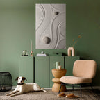 SANDSWIRL SERENITY Selbstklebendes Poster - Hochformat