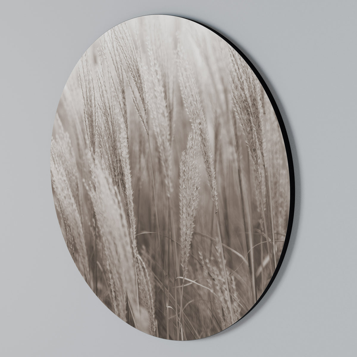 WHISPERS OF GRASS Rundes Wandbild