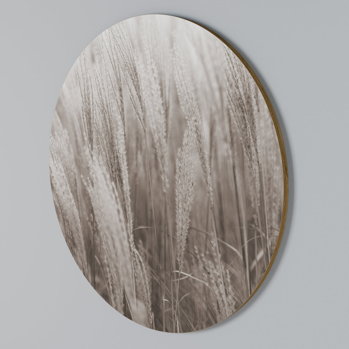 WHISPERS OF GRASS Rundes Wandbild