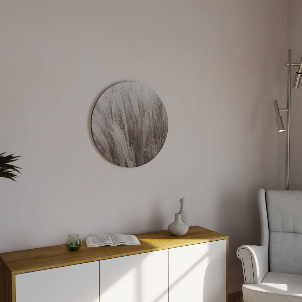 WHISPERS OF GRASS Runde Wanddekoration Ø 69 cm