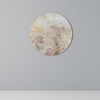 SUNFLOWER BLUR Round Wall Art