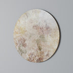 SUNFLOWER BLUR Round Wall Art