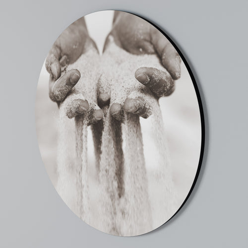 HANDS OF FATE Rundes Wandbild