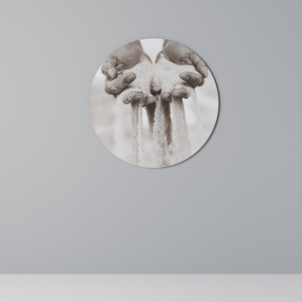 HANDS OF FATE Round Wall Art