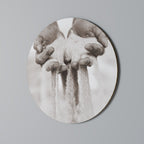 HANDS OF FATE Round Wall Art